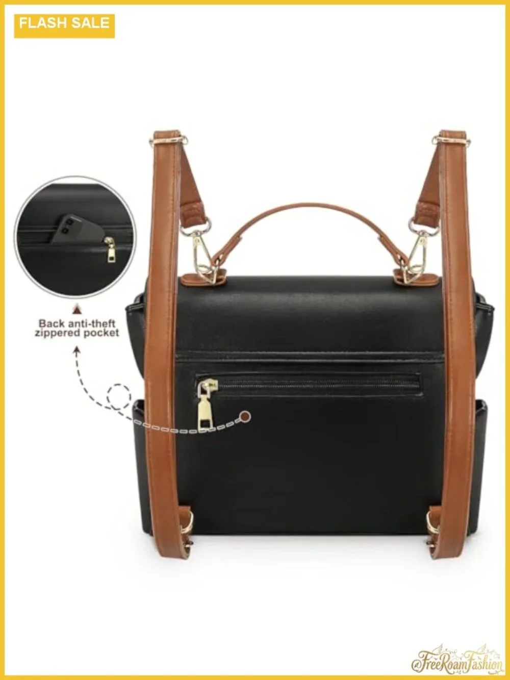 Mini Backpack Purse for Women PU Leather Stylish Bookbag